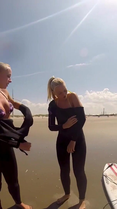 Surf’s Up! 4 Lesbian Cuties Cruising at SweetheartsClassics | Clip 1