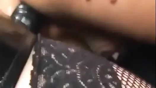 Two hot domes pegging slave in dungeon