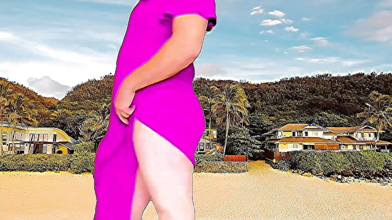 Prekrasan femboy drži kornet sladoleda pod suncem