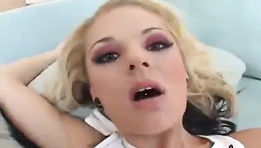 Sexy blonde gets her ass fucked