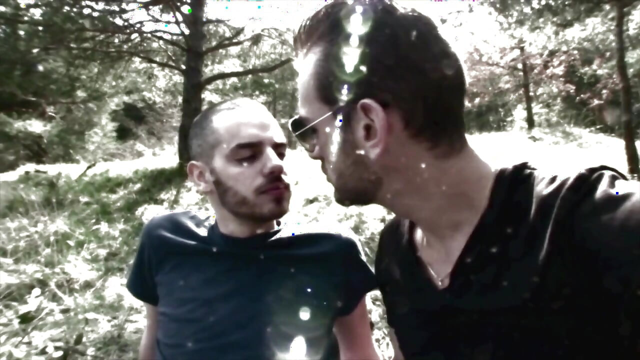 Fucked by two masked machos behind a disused factory