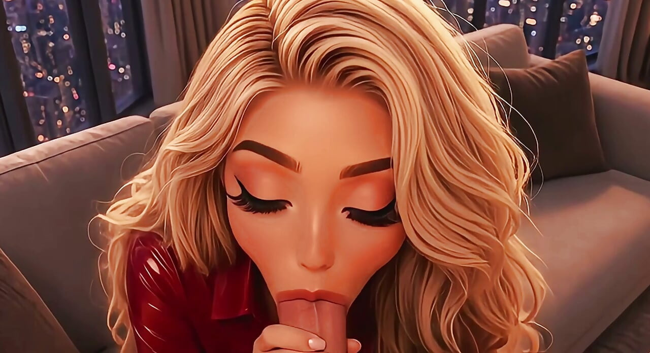 Agentă imobiliară blondă sexy și-a sedus clientul și s-a futut cu el
