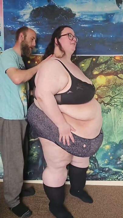 SSBBW Stripped Down to Underwear Part 1