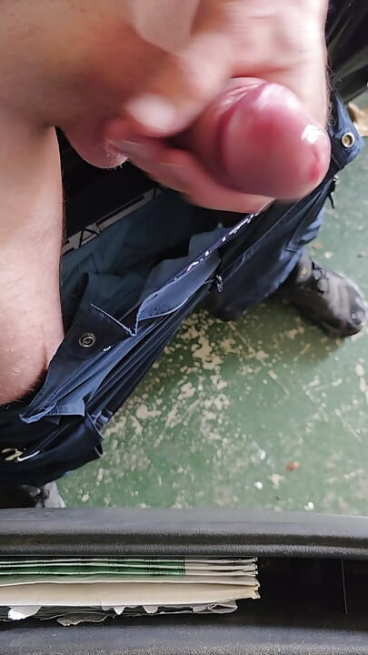 Fat mushroom tipped clamped cock