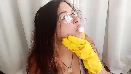 Latexhandschuhe Bubblegum und Ballon blasen - bunny Looner