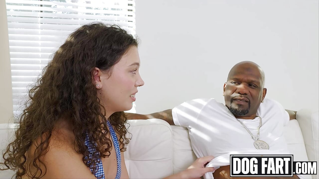 DOGFART - Curly Haired Beauty Help Monster Cock Get Over His Ex