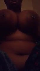 Big Titty Ebony Teasing - Momba