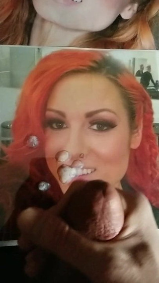 Wwe Becky Lynch, трибьют спермы