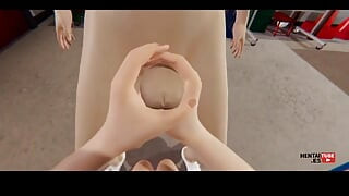 Seks sa mojim saigračim u sportskom skladištu Hentai