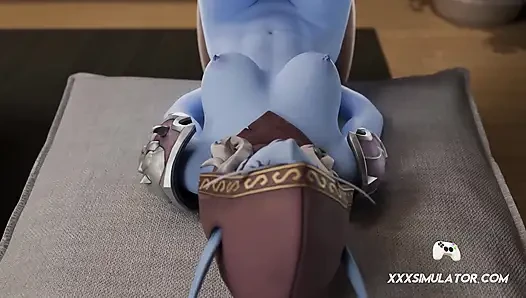 Widowmaker & Sylvanas Take Every Inch in 3D Fuckfest
