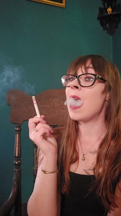 A very relaxing Saturday morning cigarette. Sensually smoking just for you