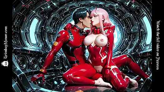 Zero Two sevgilisini franxx'in derinliklerine alıyor