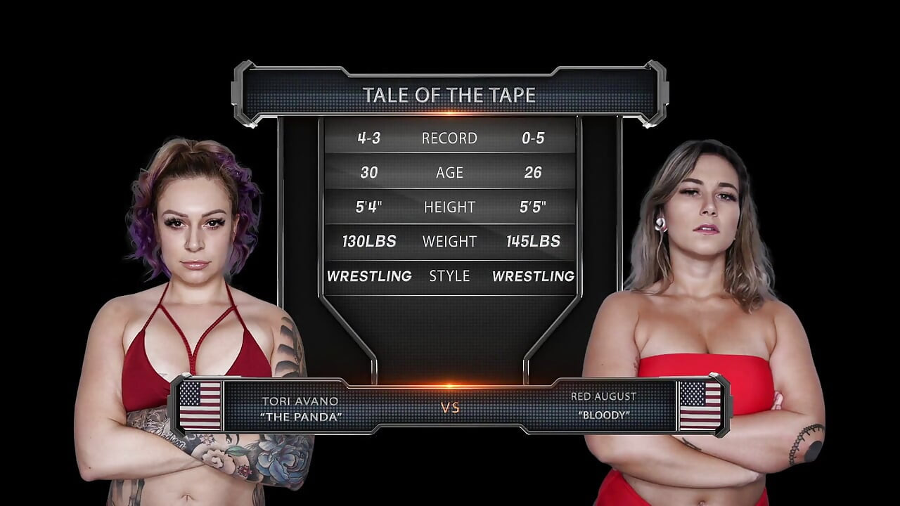 Red August Vs Tori Avano Female Wrestling