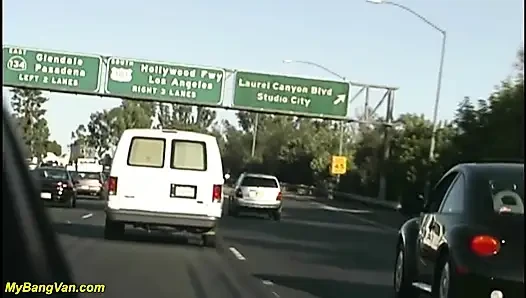 her first bangvan DP orgy