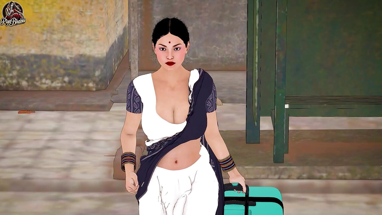 Hot Indian Bhabhi Teaches Kama Sutra to Young Tenant and Gets Her Pussy Fucked Hard - Hindi Sex