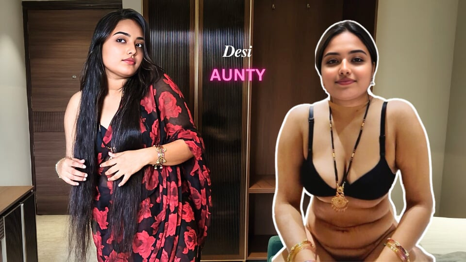 Indisk Desi tante var sint, vi delte enkeltseng, Full Hindi Audio