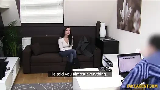 Fake Agent - Raunchy Brunette Gives Raunchier Fuck