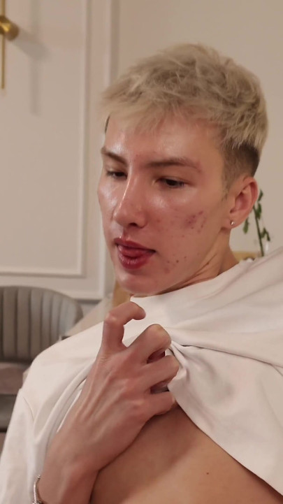 Stepdad Guides His Innocent Stepson Through His First Time with a Big-titted Blonde