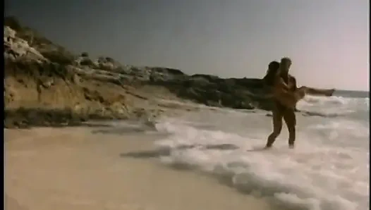 Lusty Brunette Rides a Long Hard Cock in the Ocean