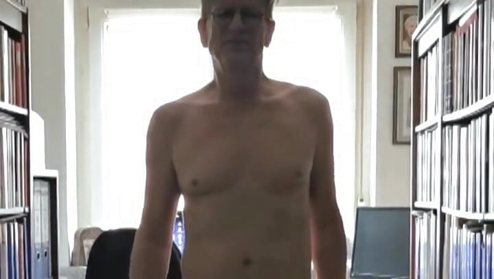 He was completely naked at home