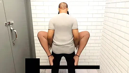 Old Man Fucking Milf Anna Pussy In Toilet With Huge Cock And Creampies