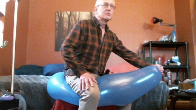 Two Large Balloon Hump Pop and Cum - 3-21 - Balloonbanger