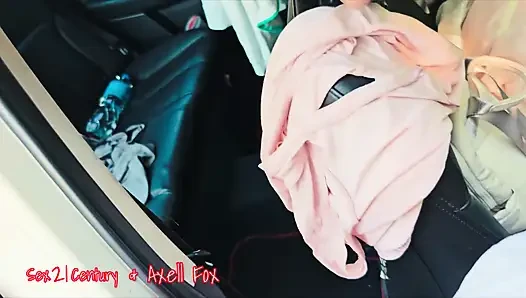 Tiefer blowjob im freien in einem öffentlichen park. Blonde MILF bekommt sperma in mund und gesicht. Harter doggystyle-fick. Komm in die muschi. Piss-fetisch.