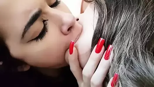 Tiara Lesbians Sucking Tongues