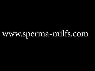 Сперма, сперма и кримпаи для милфы-спермы блондинки Анны - 21019