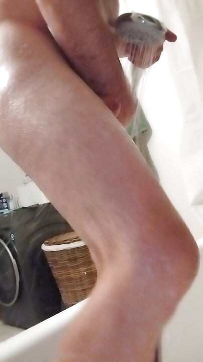 Shaving in the shower