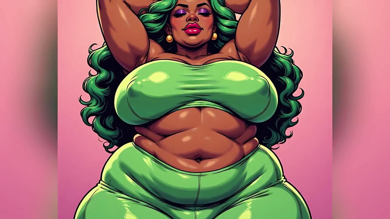 Chubby Black Women Art