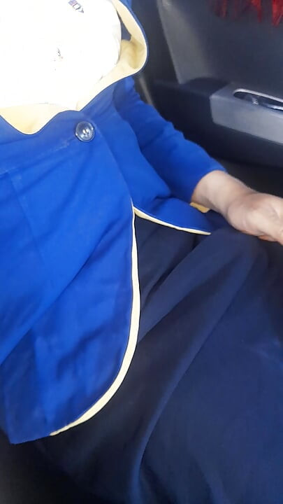 Crossdressing Wearing Woman Bca Bank Uniform