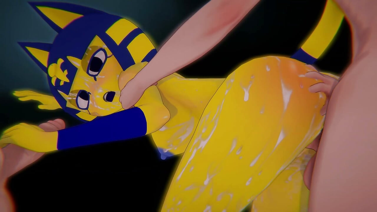 [přechod zvířat] - Ankha vstupuje do zóny (jízda na Villager & POV Zone Dance) (4k/ 60fps)