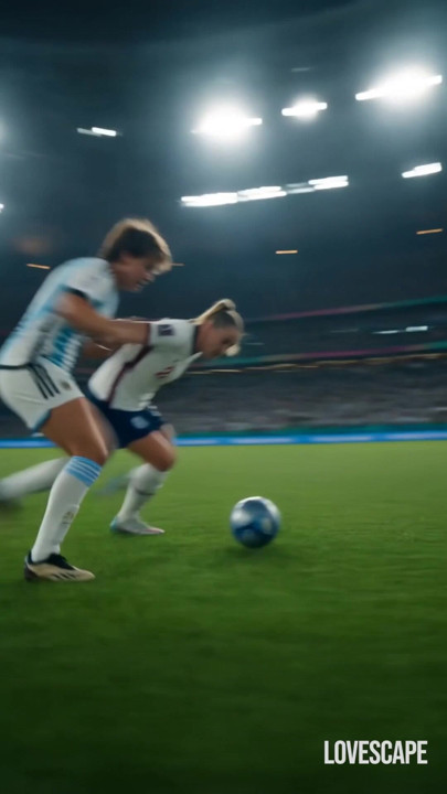 Blond England vs Blond Argentina Lesbisk Clash (AI)