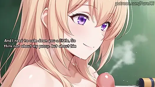 Honami came to you after classes to calm her lust down (Sex JOI)