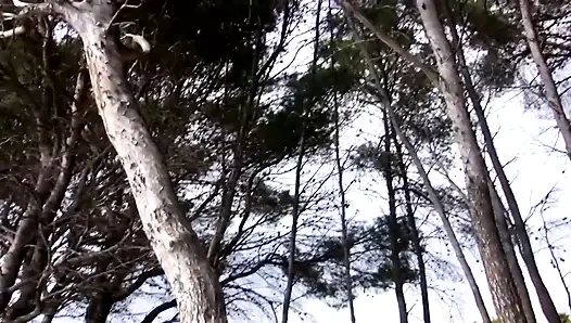 Draußen ficken großen schwanz, lutschen