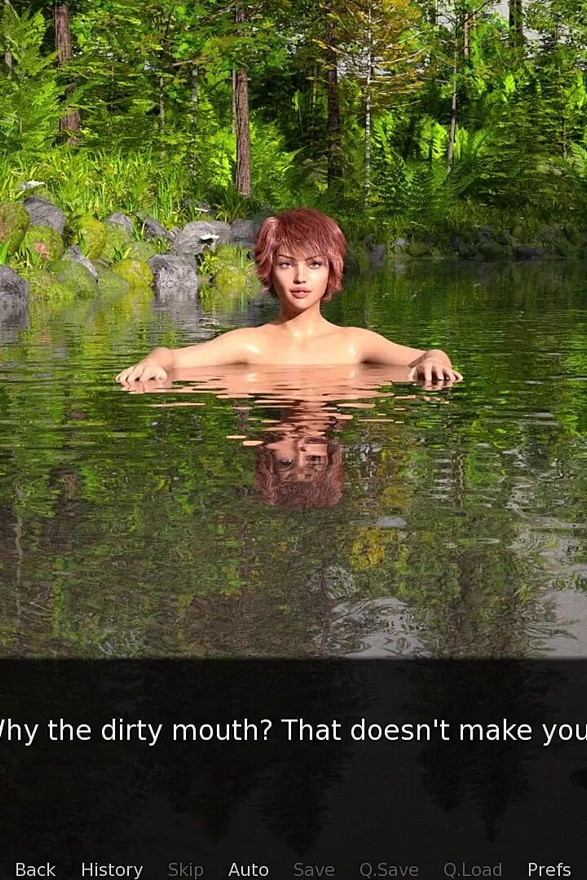 Dusklight Manor - Sex Scene 9 - Jhon Having Fun with Audrey & Lizzie and Fucked Audrey Inside River