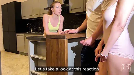 I sucked Under the Table,and then I Ate Cum from her Ass. 4K HD Tim Team