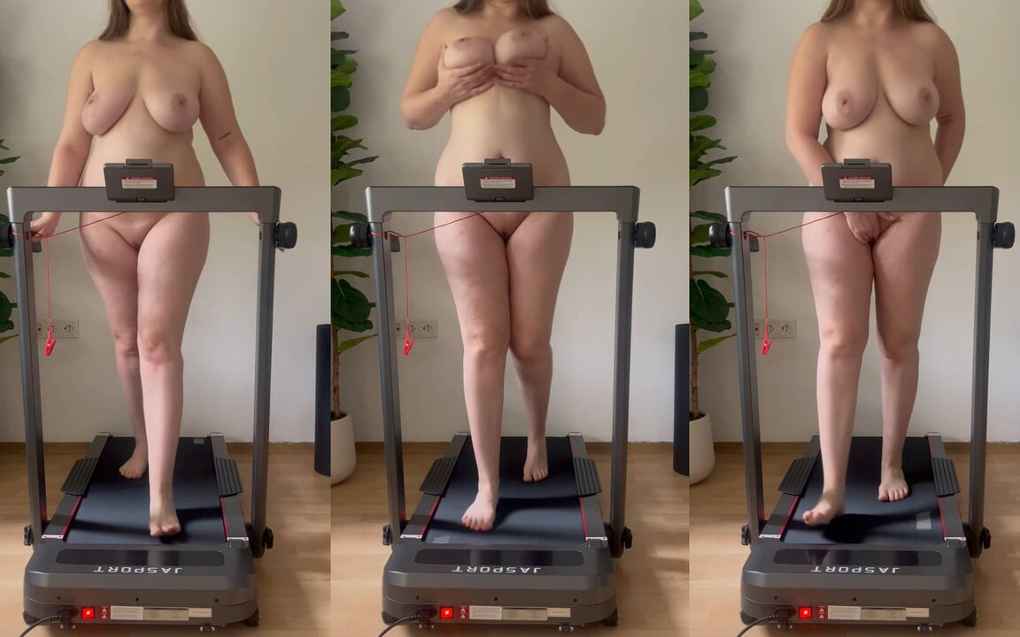 Slut: Masturbating on the Treadmill (workout Sport)