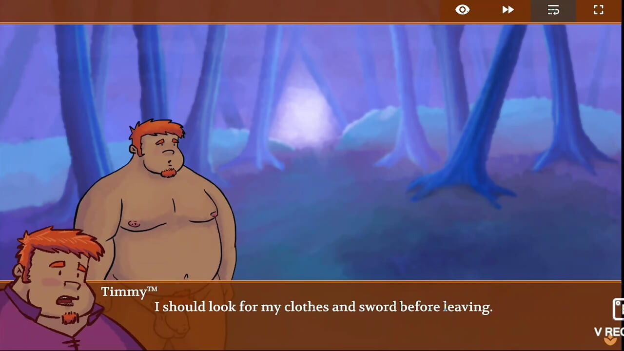 Chubby fucks massive monster cock in the woods!