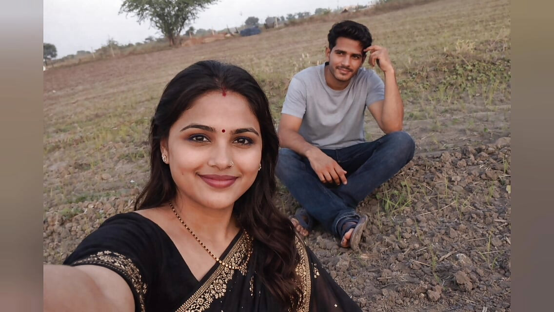 Hintli desi evli kadın khet me romantik yerel romantizm videosu