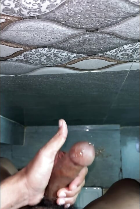 Bathroom Spit On dick hardcore masterbation