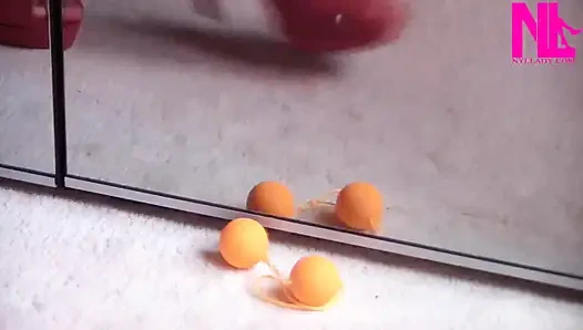 Pembe açık ayak parmaklı sandaletli vajina taşakları yalınayak