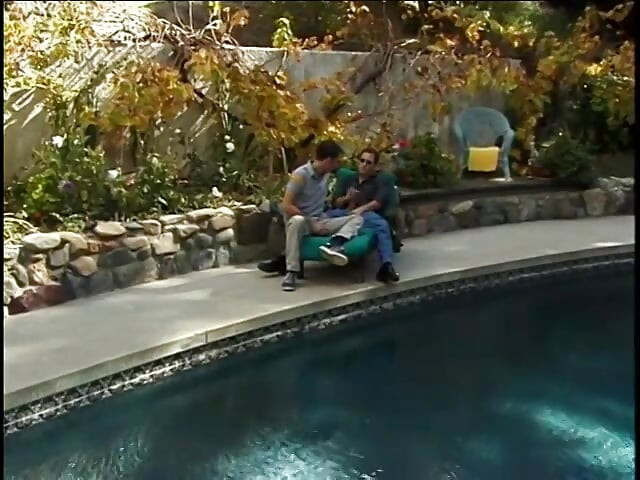 Horny stud nails his cocky partner outdoors
