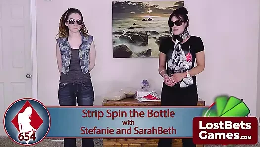 Lost porn video – Stefanie and SarahBeth playful night with a Spin the Bottle game
