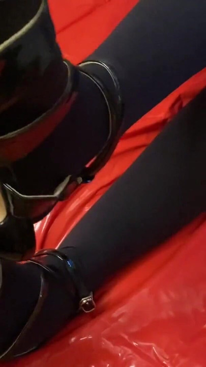 Epic moment from "Black High Heels Sandals and Pantyhose Feet"