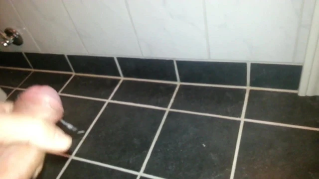 Jerking out huge load