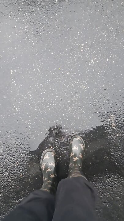 Rainy Day Play in Boots