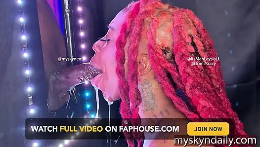 Throat Goat Gets a Big Black Dick