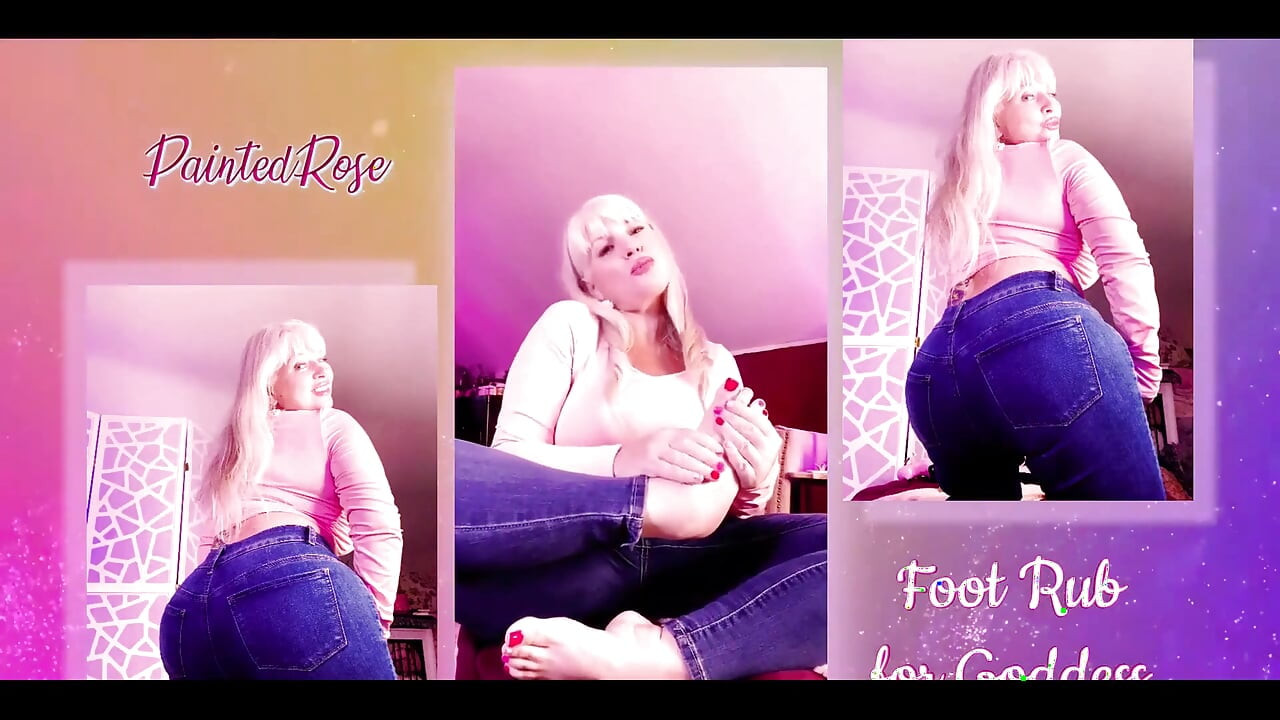 Adorare de picioare cuboi de picioare și supunere pentru Zeița Rosie